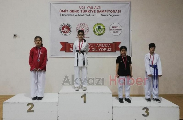 Akyazılı karateciler madalyaları topladı