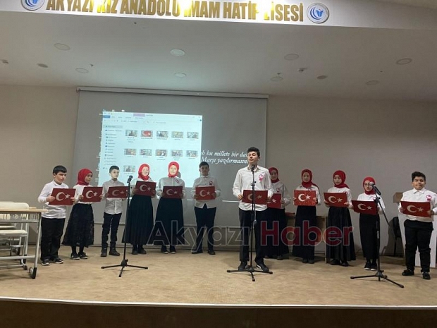Akyazı'da İstiklal Marşı'nın Kabulü Programı