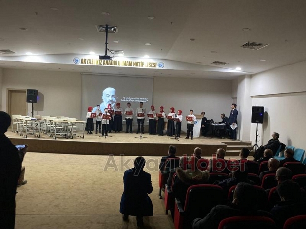 Akyazı'da İstiklal Marşı'nın Kabulü Programı