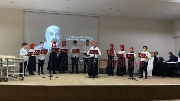 Akyazı'da İstiklal Marşı'nın Kabulü Programı