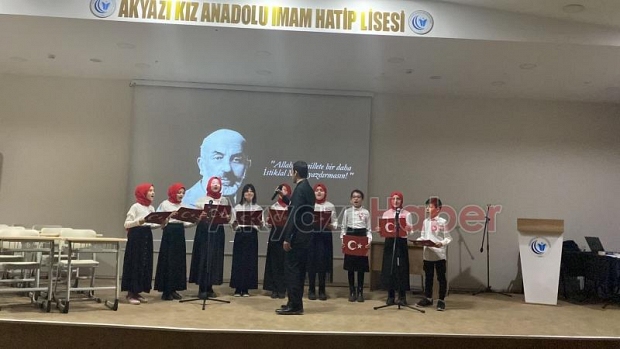 Akyazı'da İstiklal Marşı'nın Kabulü Programı