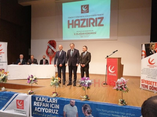 Yeniden refah Partisi Akyazı'da Ayhan Arslan yeni başkan