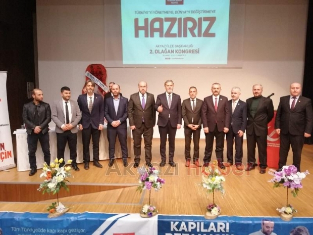 Yeniden refah Partisi Akyazı'da Ayhan Arslan yeni başkan