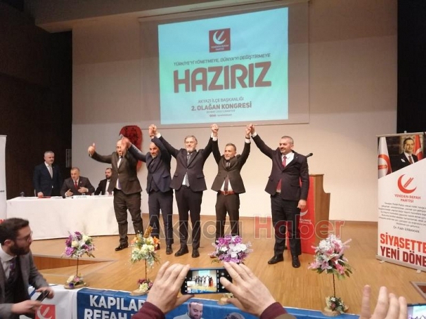 Yeniden refah Partisi Akyazı'da Ayhan Arslan yeni başkan