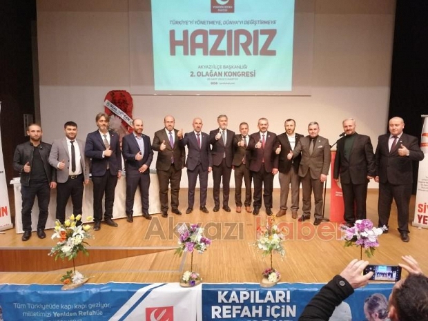 Yeniden refah Partisi Akyazı'da Ayhan Arslan yeni başkan