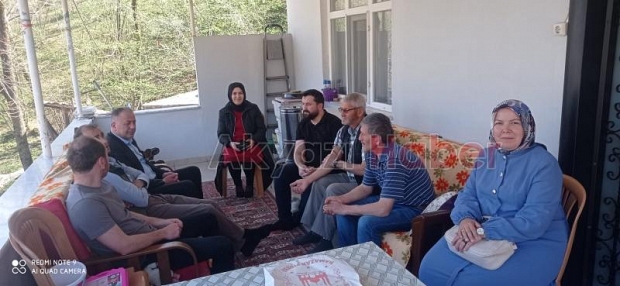 Ballıkaya'da yaşlıları ziyaret ettiler