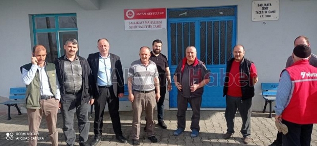 Ballıkaya'da yaşlıları ziyaret ettiler