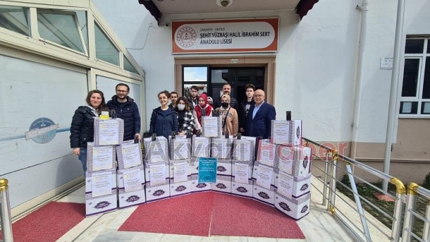 Şehit Yüzbaşı Halil İbrahim Sert Anadolu Lisesi'nden Ramazan yardımı