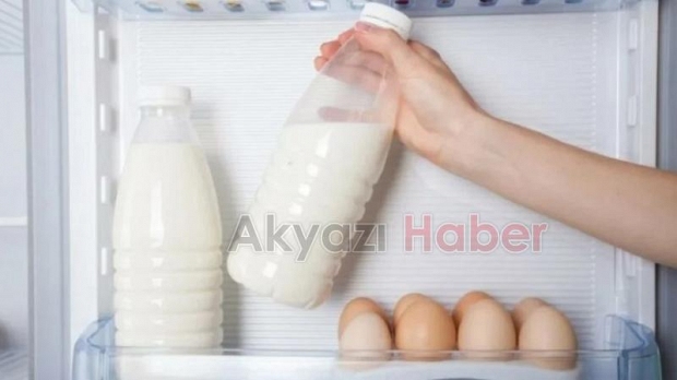 Buzdolabının kapağındaki bölmeye koymayın