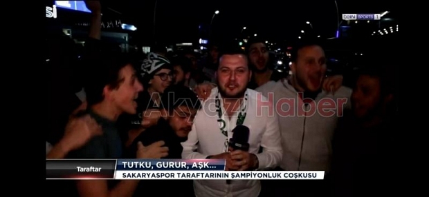 Bein Sports Taraftar programı  Sakaryaspor'un şampiyonluk coşkusunu ekranlara taşıdı