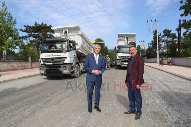 Akyazı Kuzuluk Caddesi yeni yüzüne kavuştu