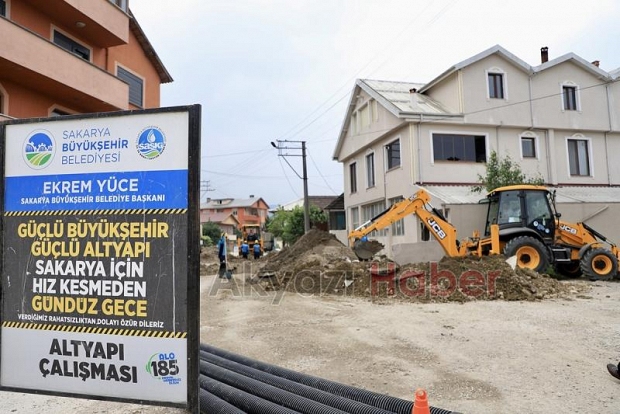 Akyazı’da 6 mahalleye 8 kilometrelik yeni hat
