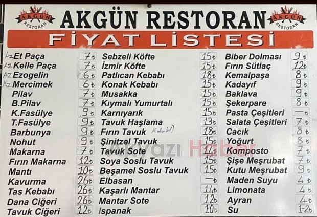 Kaliteli ve Uygun Fiyatlı Yemeğin Tek Adresi Akgün Restoran