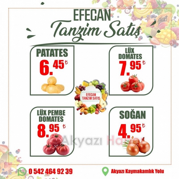 Meyve ve Sebze'nin Kalbi Efecan'da Atıyor