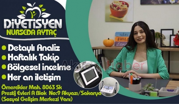 Diyetisyen Nurseda Aytaç Akyazı 'da Hizmete başladı