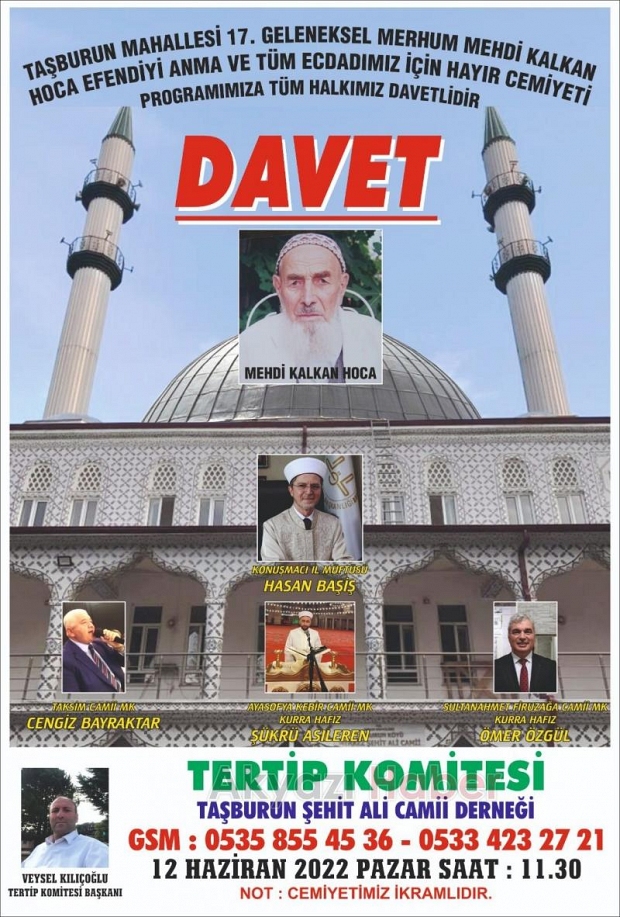 Merhum Mehdi Kalkan Hoca Efendiyi anma programı