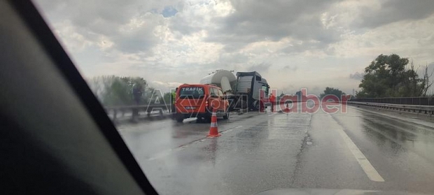 Otoyolda facia ucuz atlatıldı