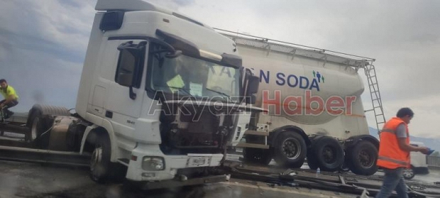 Otoyolda facia ucuz atlatıldı