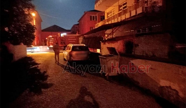 Akyazı'da evin elektrik panosu yandı