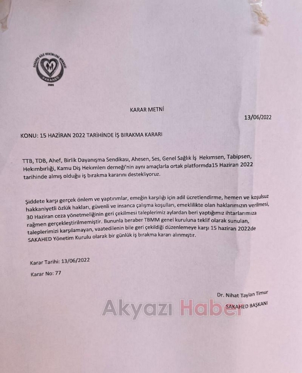 Doktorlar iş bıraktı, hastalar mağdur oldu
