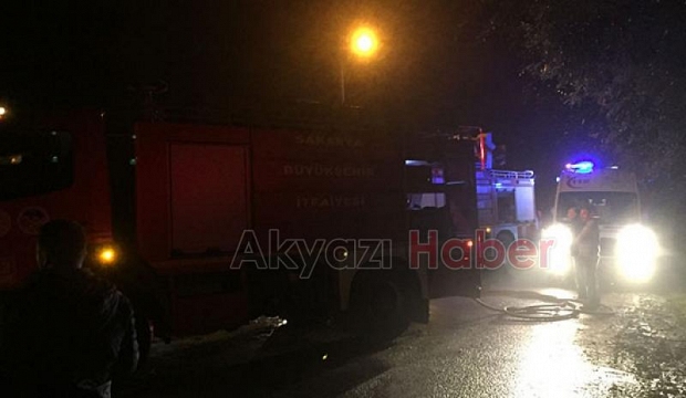 Akyazı'da yangın