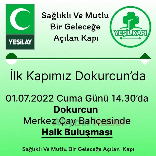 Akyazı Yeşilay'dan halk buluşması etkinliği