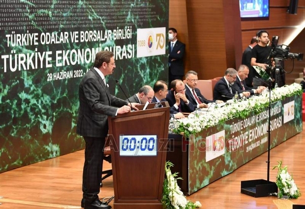  ATSO Başkanı Bayraktar TOBB ekonomi şurasına katıldı