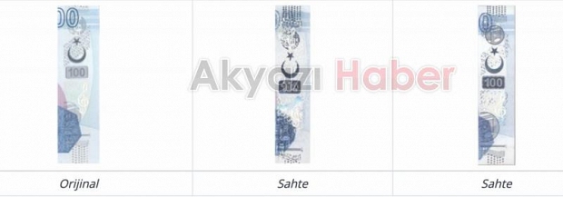 Sahte banknotların özellikleri