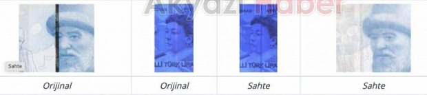 Sahte banknotların özellikleri