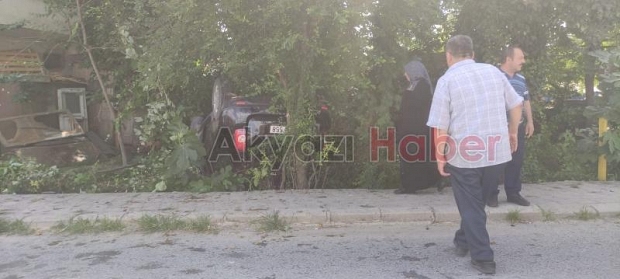 Takla atan otomobildeki 6 kişi yaralandı