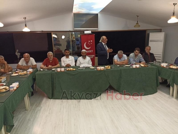 Saadet Partisi Akyazı Yönetimi toplandı