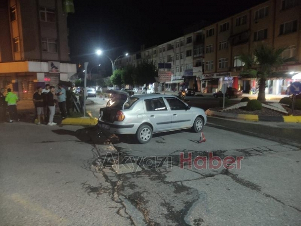 Yola akan suda kayıp böyle kaza yaptılar