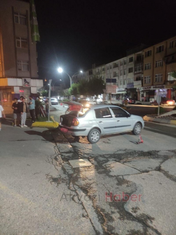 Yola akan suda kayıp böyle kaza yaptılar