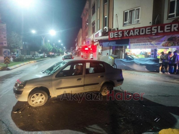 Yola akan suda kayıp böyle kaza yaptılar