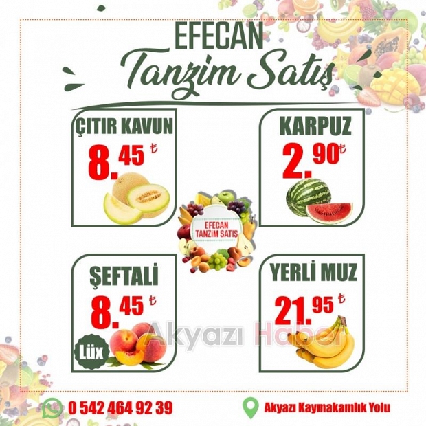  Doyasıya Karpuz Keyfi Efecan Tanzim Satış'ta