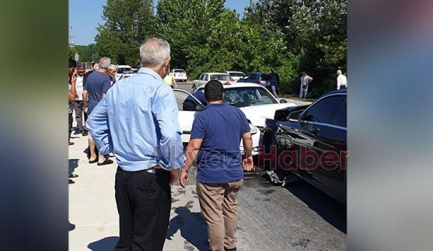 Batakköy yolunda Trafik kazası