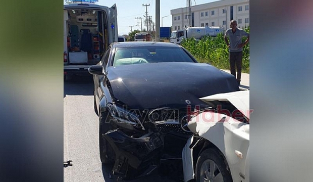 Batakköy yolunda Trafik kazası