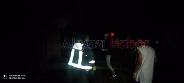 Akyazı'da samanlık yangını