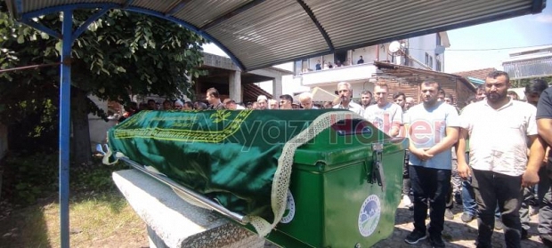 Nişanlısının gözleri önünde boğulan gence son görev