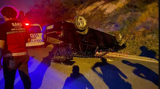 Takla atan otomobilin sürücüsü öldü
