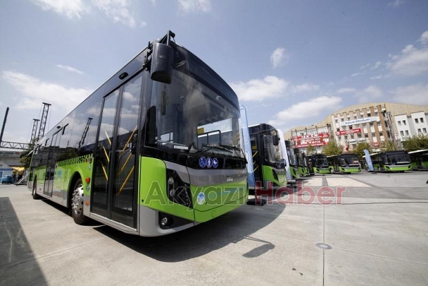 Büyükşehirin yeni 18 otobüsü sefere çıktı