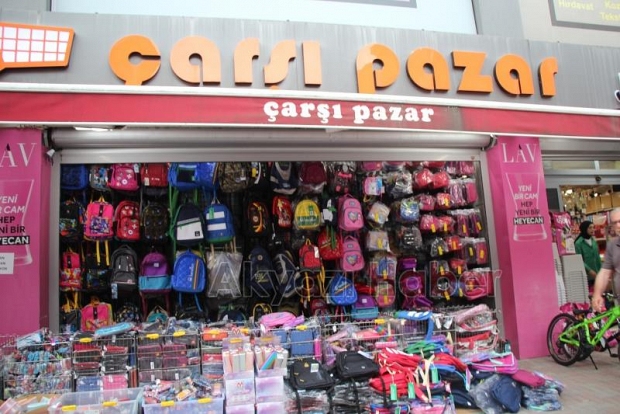 Tüm kırtasiye ürünleri Çarşı Pazar'da
