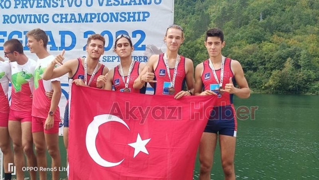 Akyazılı kürekçiler Balkan Şampiyonasında madalya topladı