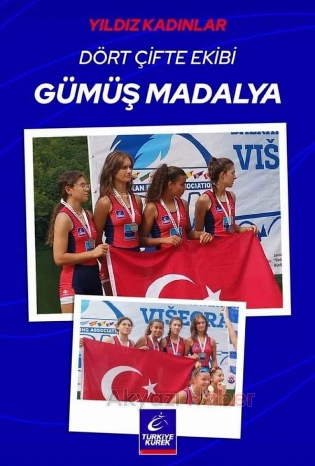 Akyazılı kürekçiler Balkan Şampiyonasında madalya topladı