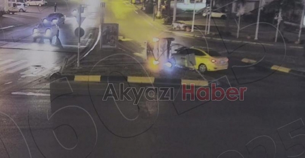 Kaza anları kamerada
