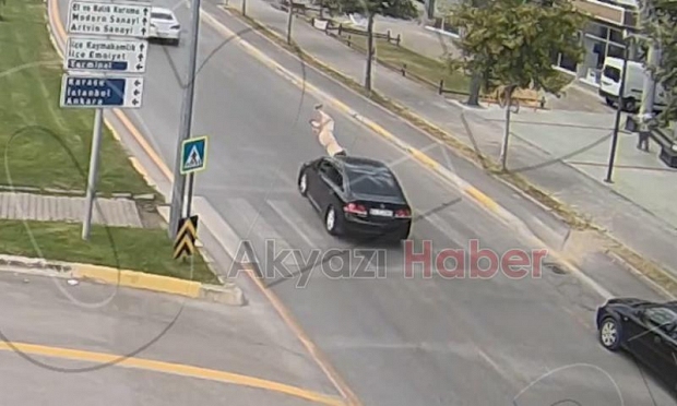 Kaza anları kamerada