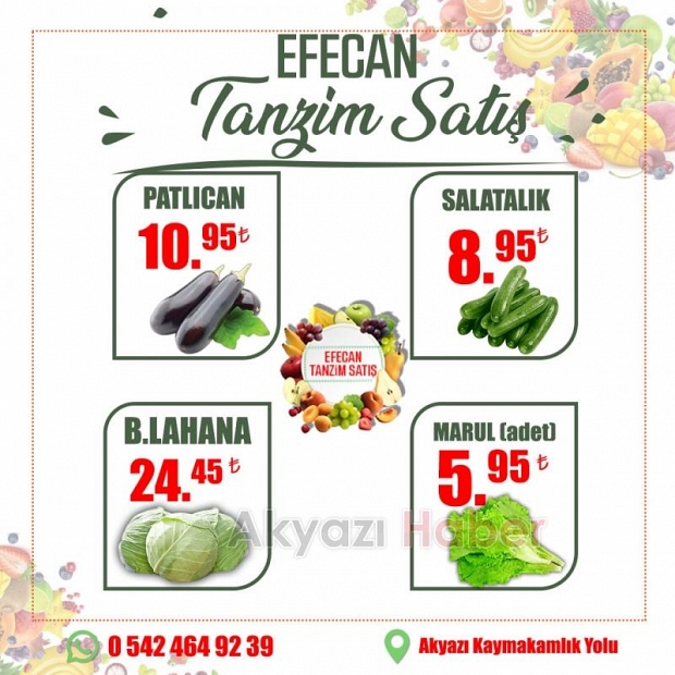 Efecan Tanzim İle Her Mevsim, Tazeliği Keşfedin