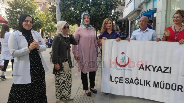 Akyazı'da Dünya Yürüyüş Günü Etkinliği