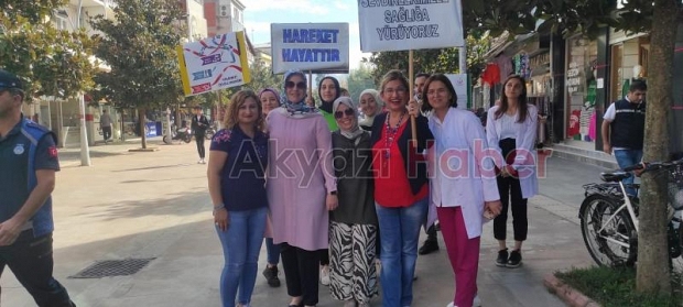 Akyazı'da Dünya Yürüyüş Günü Etkinliği