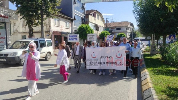 Akyazı'da Dünya Yürüyüş Günü Etkinliği